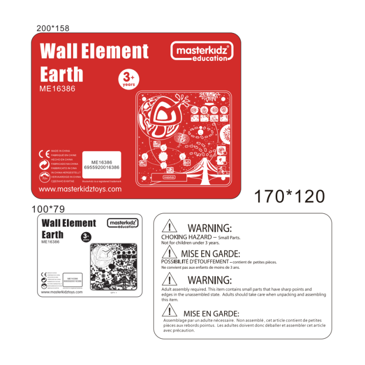 MASTERKIDZ Montessori Earth Educational Board