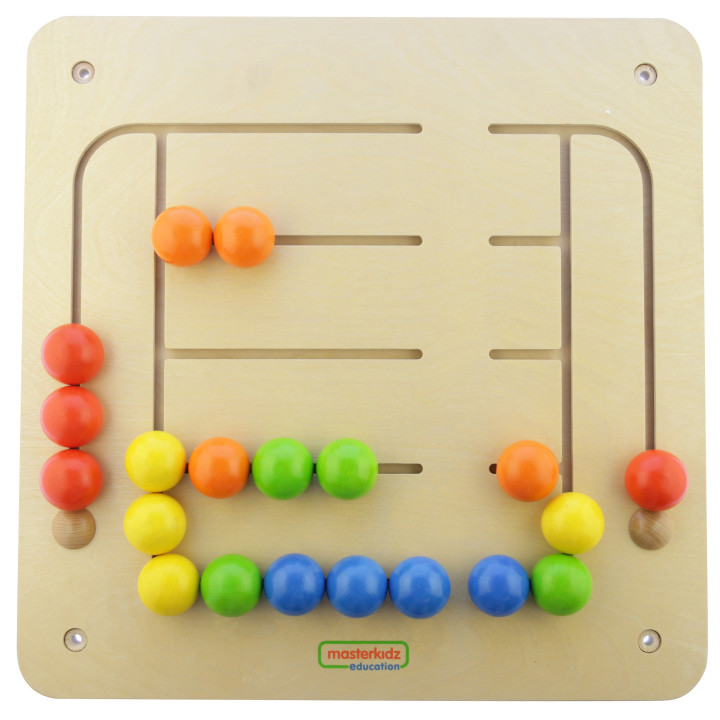 MASTERKIDZ Educational Wall Board Maze Beads Montessori