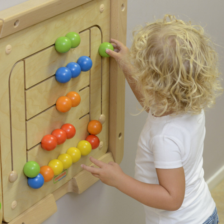 MASTERKIDZ Educational Wall Board Maze Beads Montessori