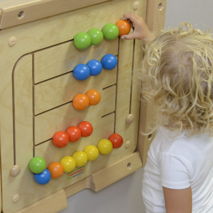 MASTERKIDZ Educational Wall Board Maze Beads Montessori