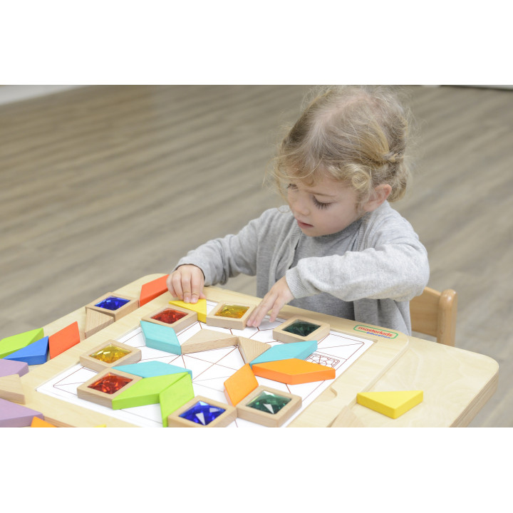 MASTERKIDZ Montessori Tangram Color and Shape Learning Mosaic Puzzle