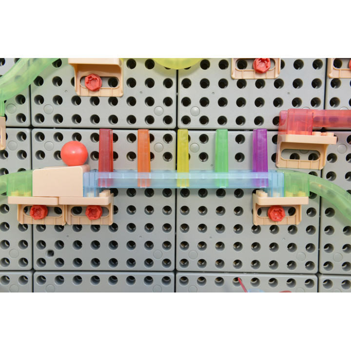MASTERKIDZ Ball Track Construction Set STEM Board 120 pieces