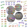 MASTERKIDZ Ball Track Construction Set STEM Board 440 pieces