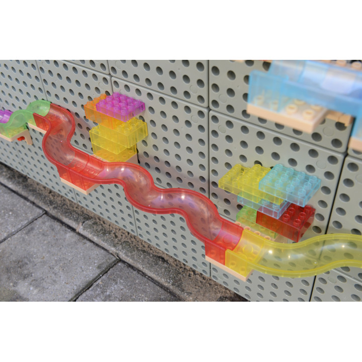 MASTERKIDZ Ball Track Construction Set STEM Board 440 pieces