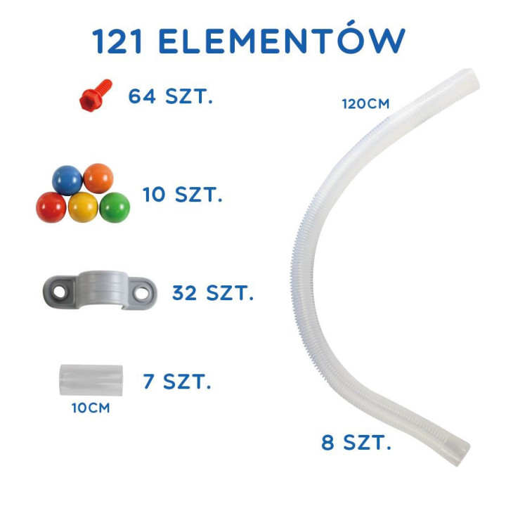 MASTERKIDZ STEM Board Pipe System 121 pieces