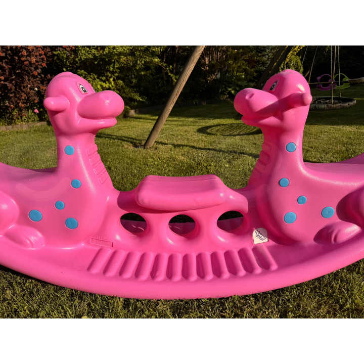 WOOPIE Dino Multi-Person Rocker Balance Swing Pink