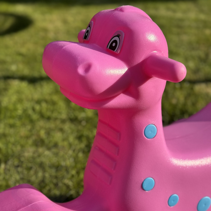 WOOPIE Dino Multi-Person Rocker Balance Swing Pink