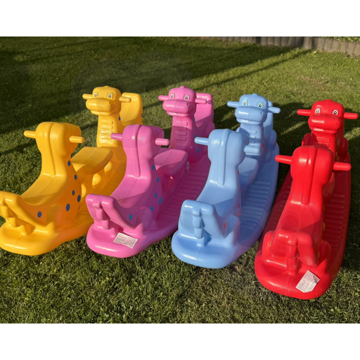 WOOPIE Dino Multi-Person Rocker Balance Swing Pink