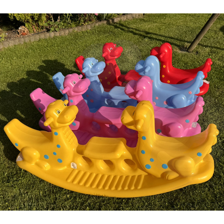 WOOPIE Dino Multi-Person Rocker Balance Swing Pink