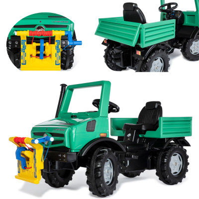 Rolly Toys Ciężarówka Samochód na Pedały  Unimog Mercedes-Benz Wyciągarka