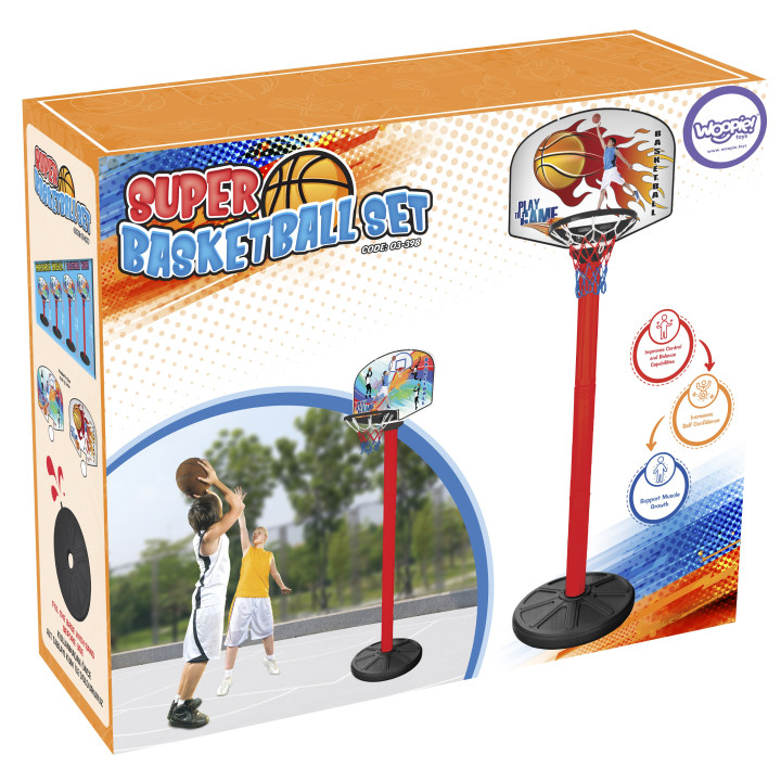 WOOPIE Basketball Set 215 cm + Ball