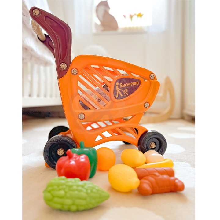 WOOPIE Shopping Cart for Children Movable Parts + 42 Accs.