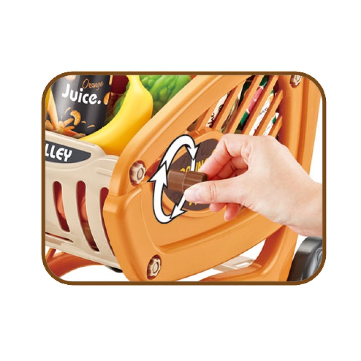 WOOPIE Shopping Cart for Children Movable Parts + 42 Accs.