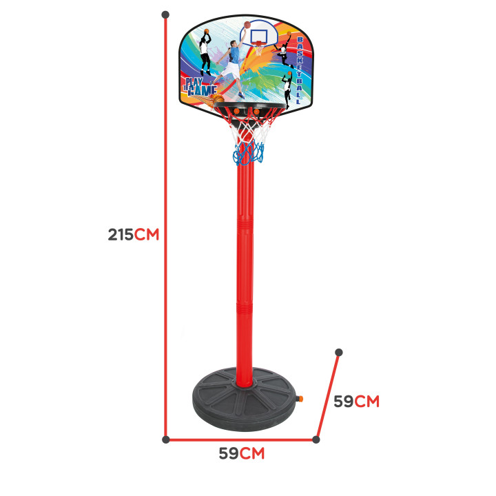 WOOPIE Basketball Set 215 cm + Ball