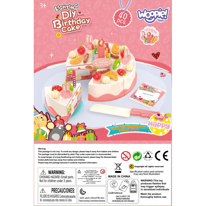 WOOPIE Cash Register For Kids Scanner Scale Microphone + 24 Acc.
