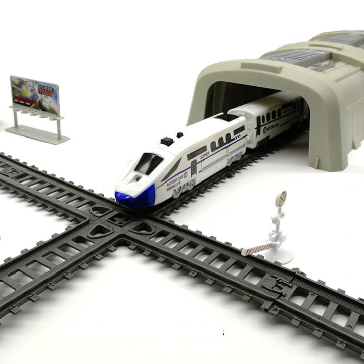 WOOPIE Electric Train Huge 914 cm Track Bridge Tunnel 86 pcs.