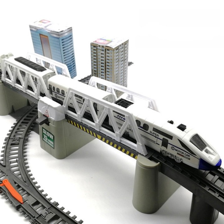 WOOPIE Electric Train Huge 914 cm Track Bridge Tunnel 86 pcs.
