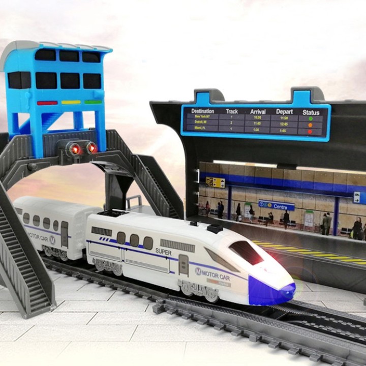 WOOPIE Electric Train Huge 914 cm Track Bridge Tunnel 86 pcs.