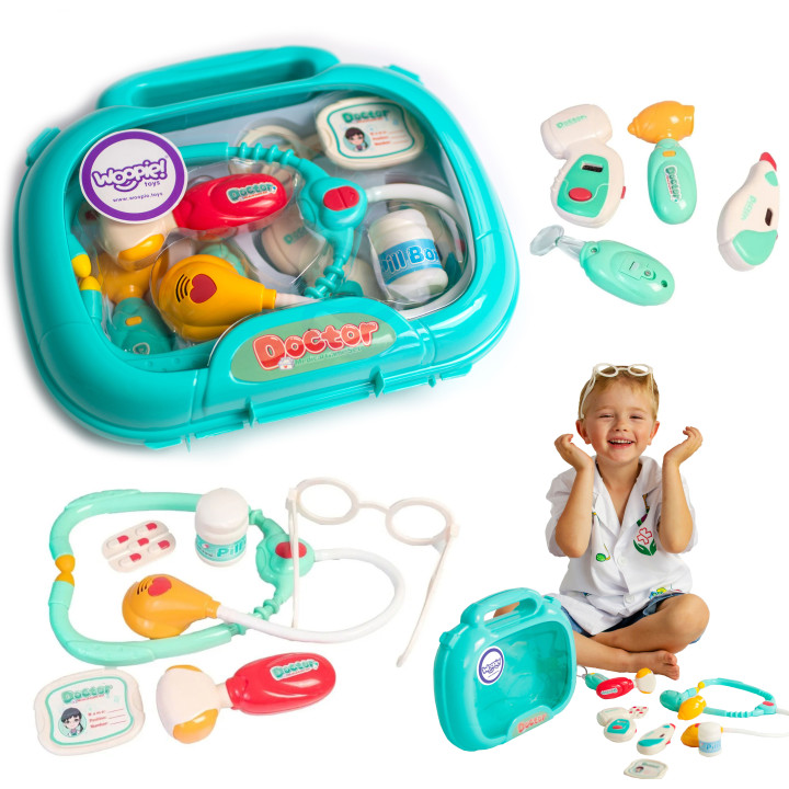WOOPIE Medical Set Little Doctor Doctor in a Suitcase Light Sound + Acc.