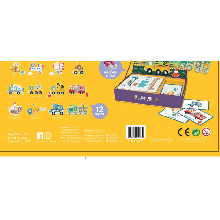 CLASSIC WORLD Puzzle Nauka Ruchu Transportu Drogowego 72 el.