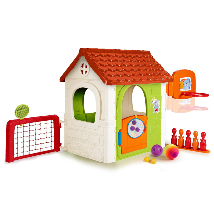 FEBER Activity House 6-in-1 Multifunctional Playhouse with Games Included