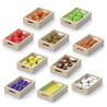VIGA Wooden Fruits and Vegetables Set of 10 Crates