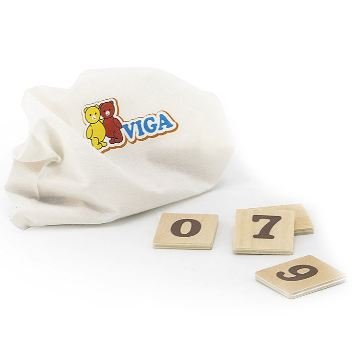 VIGA Drewniany Zegar Nauka Zegara