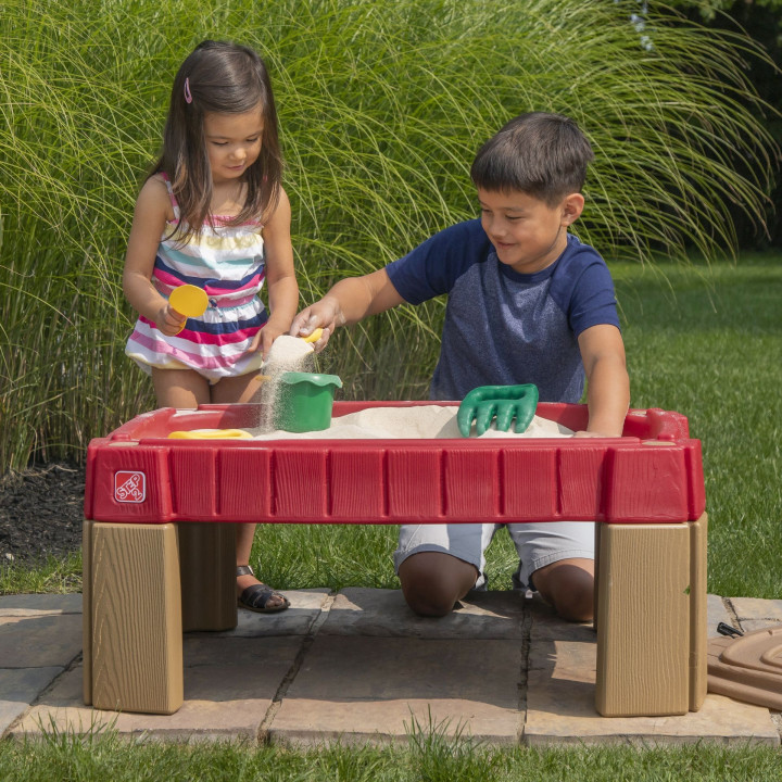 STEP2 Large Sandbox Table with Cover Car Track