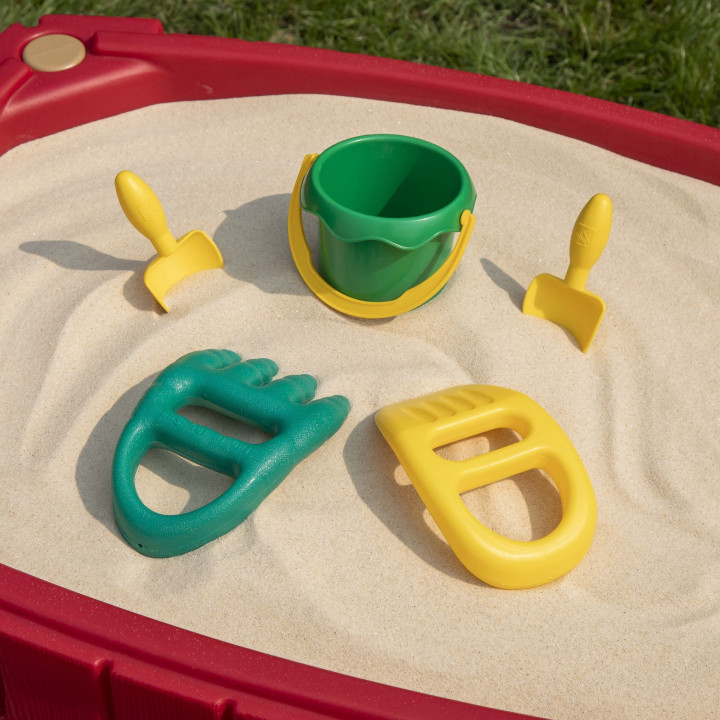 STEP2 Large Sandbox Table with Cover Car Track