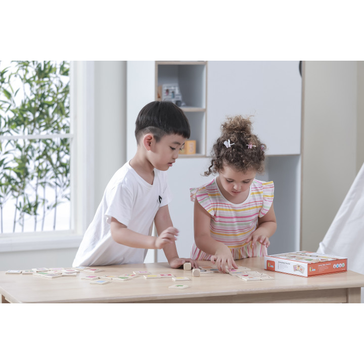 VIGA Educational Game Wooden Puzzle Match Shapes 37 pcs.