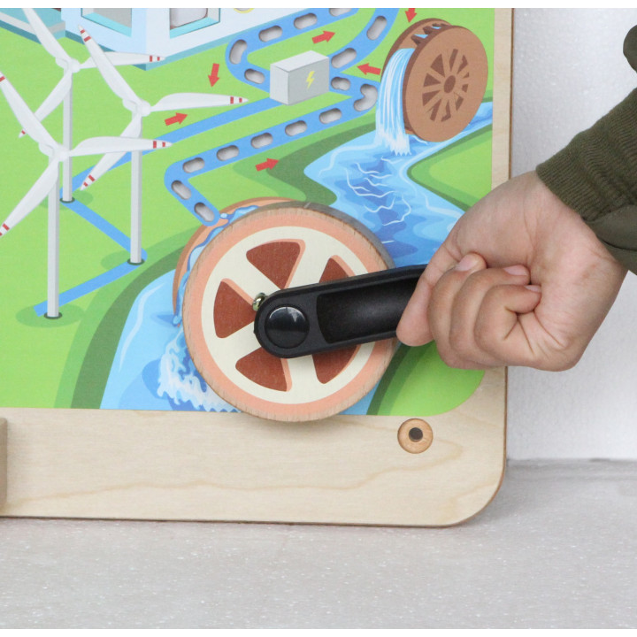 MASTERKIDZ Montessori Renewable and Non-Renewable Energy Educational Board