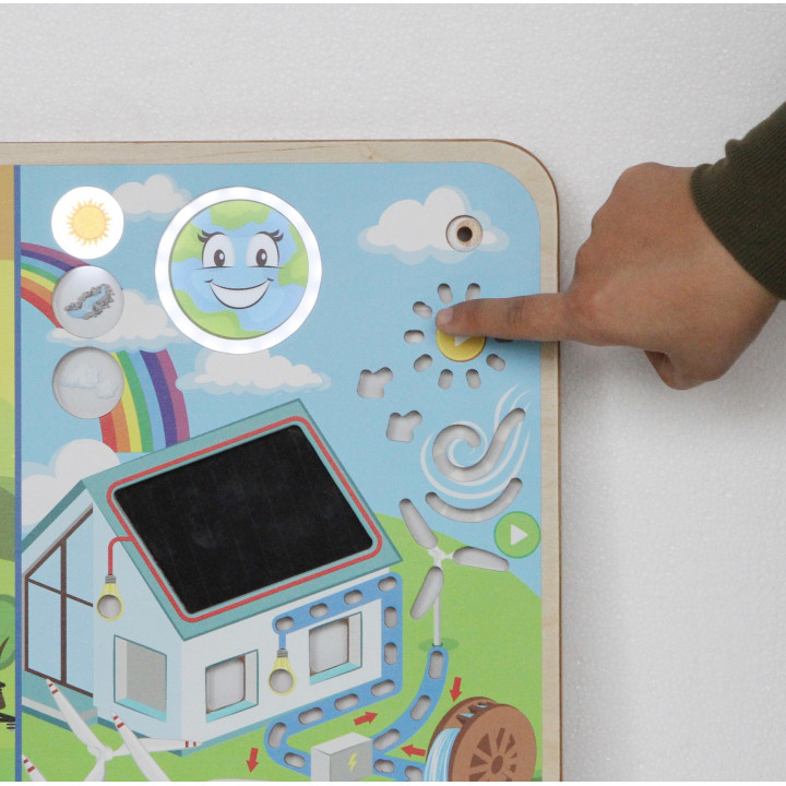 MASTERKIDZ Montessori Renewable and Non-Renewable Energy Educational Board