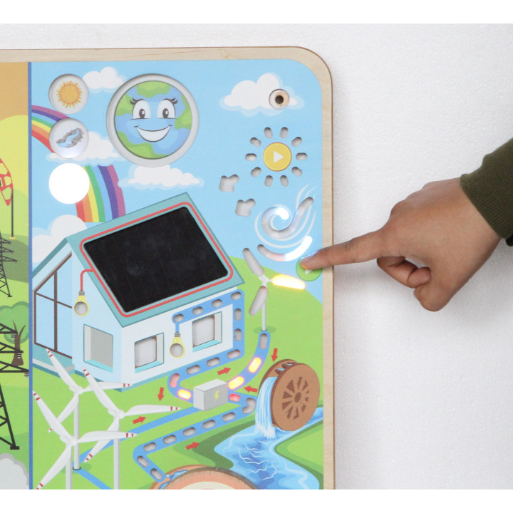 MASTERKIDZ Montessori Renewable and Non-Renewable Energy Educational Board