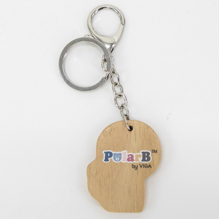VIGA PolarB Wooden Lion Keychain
