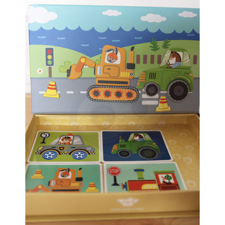 TOOKY TOY Układanka Edukacyjna Magnetyczne Pudełko dla Dzieci 80 el.