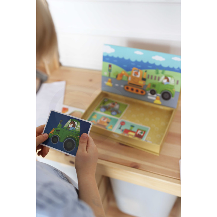 TOOKY TOY Układanka Edukacyjna Magnetyczne Pudełko dla Dzieci 80 el.