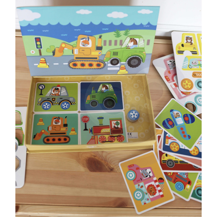 TOOKY TOY Układanka Edukacyjna Magnetyczne Pudełko dla Dzieci 80 el.