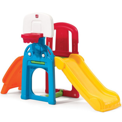 STEP2 Activity Park with Climbing, Slide, Soccer and Basketball