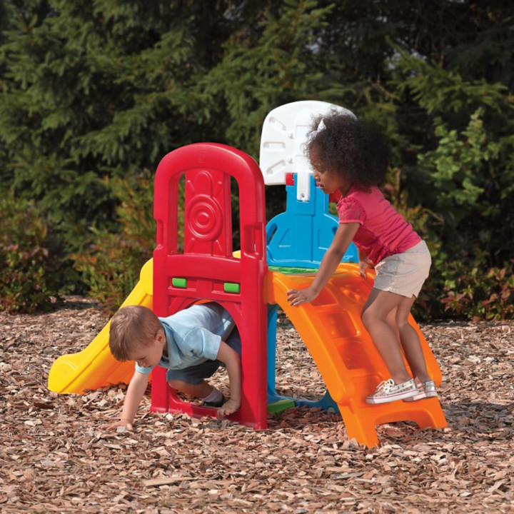 STEP2 Activity Park with Climbing, Slide, Soccer and Basketball