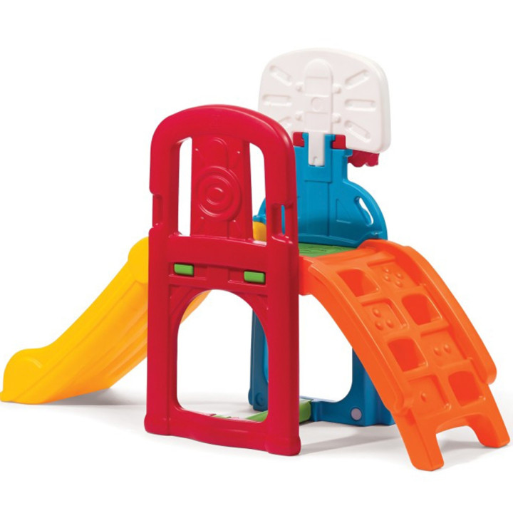 STEP2 Activity Park with Climbing, Slide, Soccer and Basketball