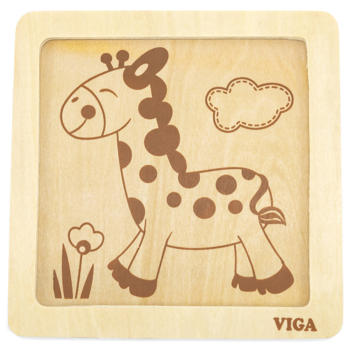 VIGA Handy Wooden Giraffe Puzzle