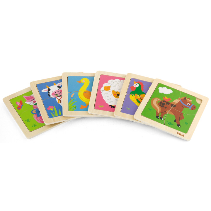 VIGA Handy Wooden Giraffe Puzzle