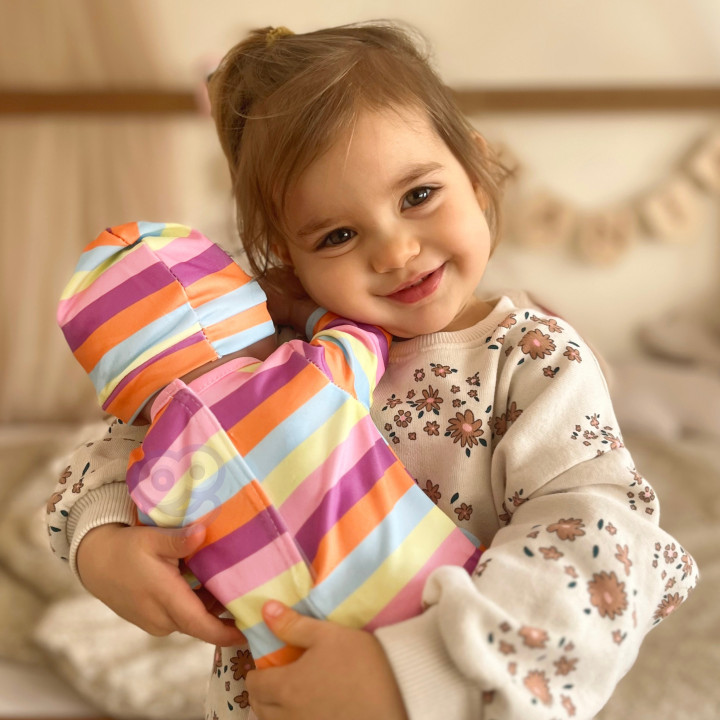 WOOPIE ROYAL Doll Clothes Set Romper Bodysuit Unicorn Hat 43-46 cm