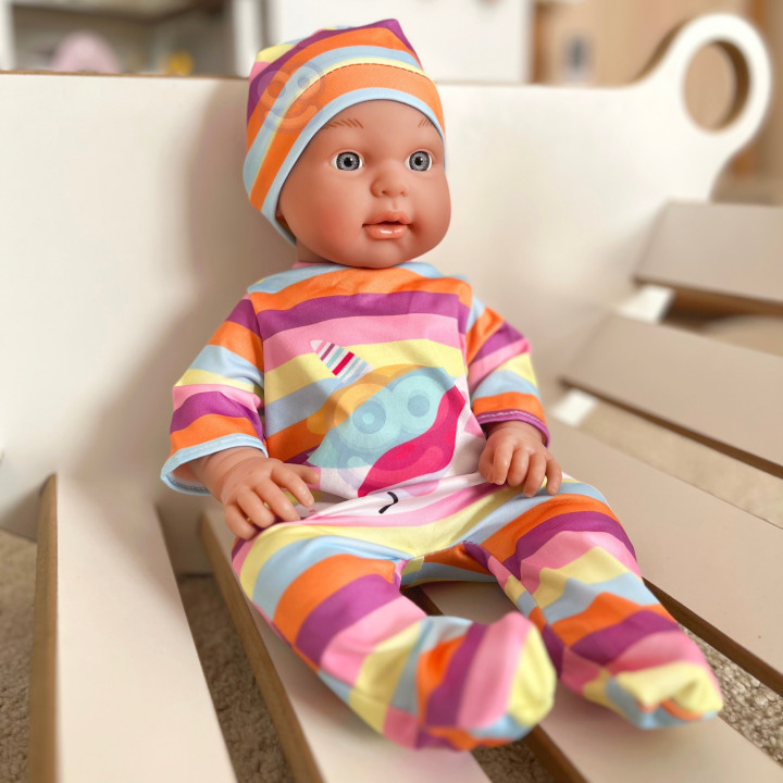 WOOPIE ROYAL Doll Clothes Set Romper Bodysuit Unicorn Hat 43-46 cm