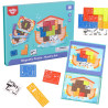 TOOKY TOY Magnetic Montessori Puzzle Logical Puzzle Tetris Noah's Ark 26 pcs.