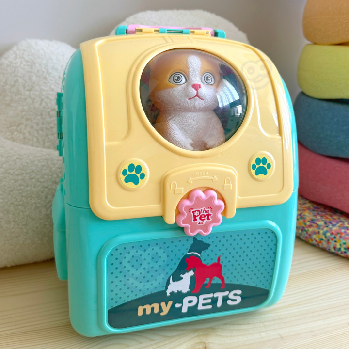 WOOPIE Kotek Przenośny Zestaw Pielęgnacyjny 2w1 w Plecaku Transporter