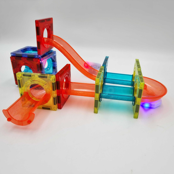 WOOPIE Magnetic Blocks Ball Track Light 49 pcs.