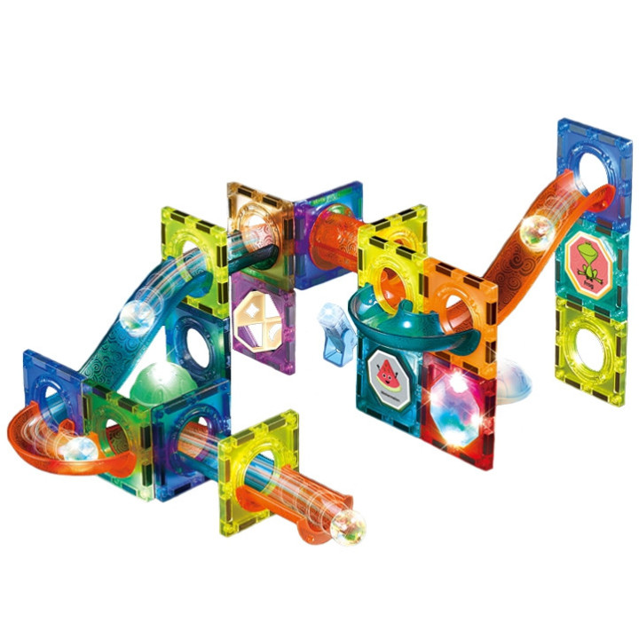 WOOPIE Magnetic Blocks Ball Track Light 49 pcs.