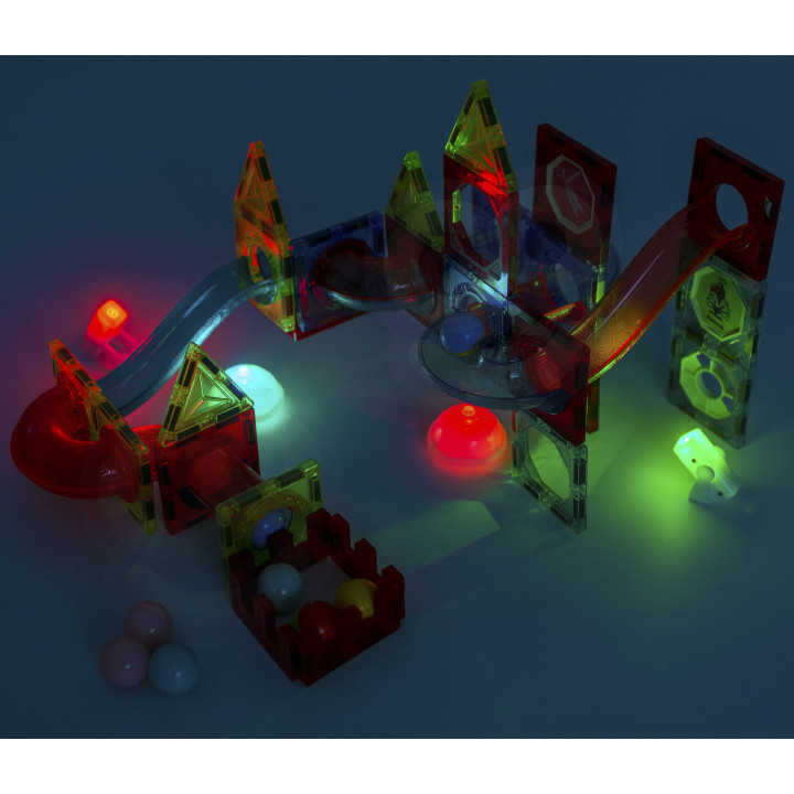 WOOPIE Magnetic Blocks Ball Track Light 75 pcs.