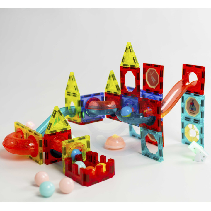 WOOPIE Magnetic Blocks Ball Track Light 75 pcs.